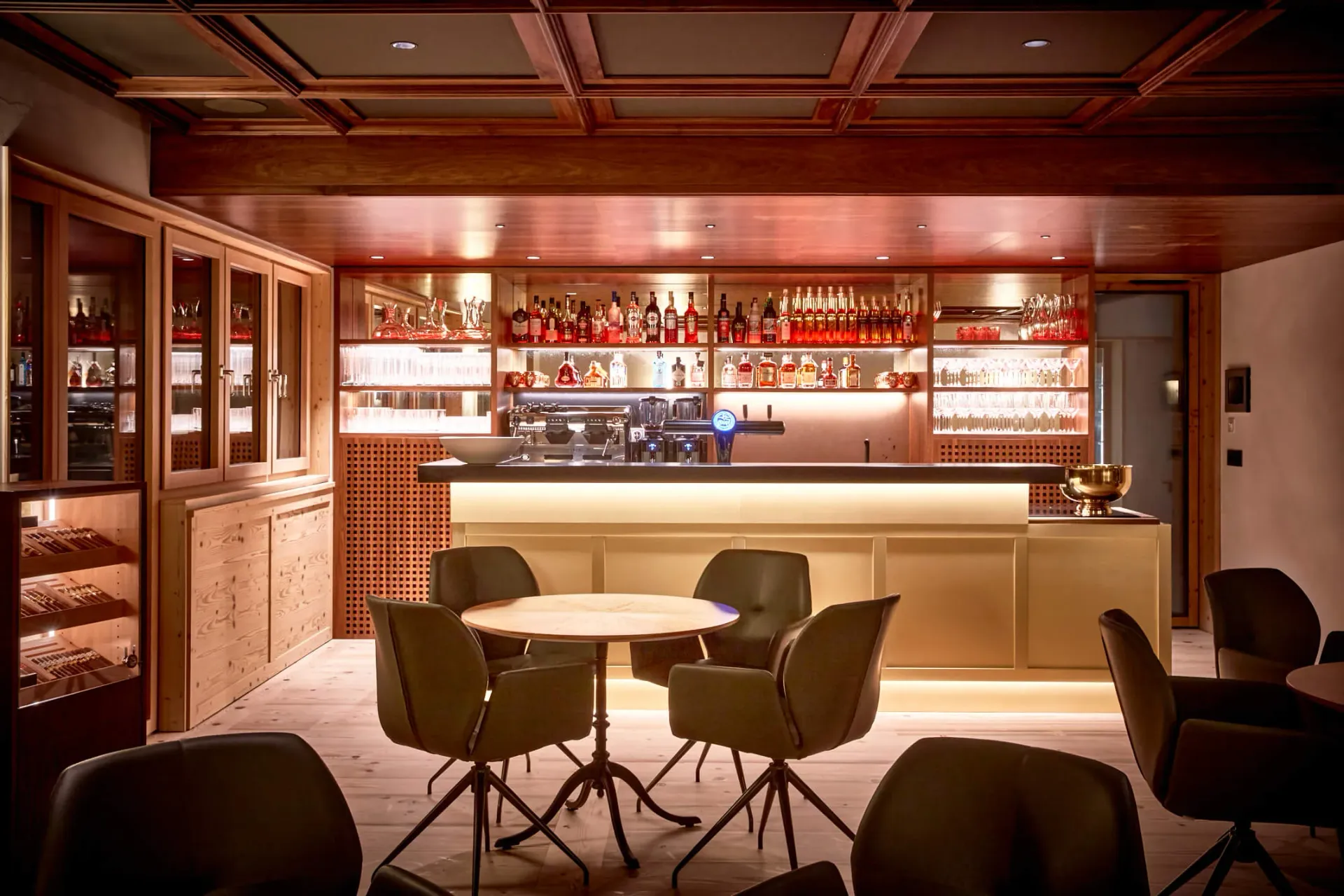 Cozy dining room with elegant table settings and refined decor capturing the inviting hospitality of the establishment.